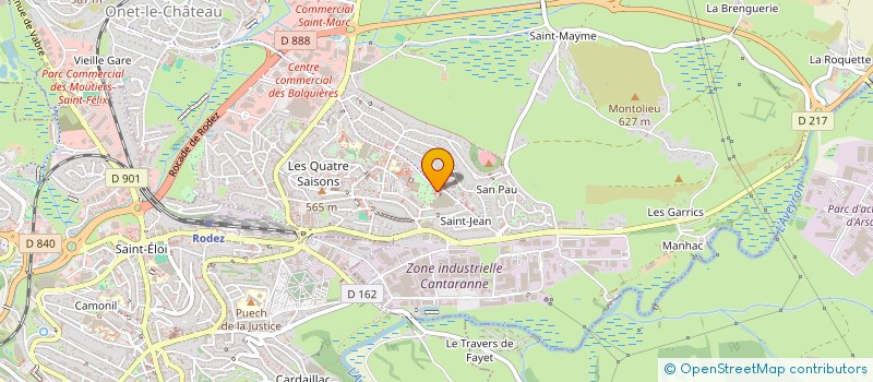 localisation de l'entreprise SOCIETE CIVILE PROFESSIONNELLE D'INFIRMIERES MOULIN CLAUDE, CAZES ELISABETH, LOUBIERE MARIE-PIERRE ET SANCHEZ LEA  ONET-LE-CHATEAU