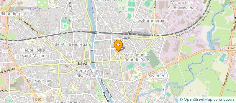 localisation de l'entreprise SOCIETE CIVILE PROFESSIONNELLE D'INFIRMIERES PAPOINT-COQUILLARD-JEANNEAU-BESREST à LAVAL