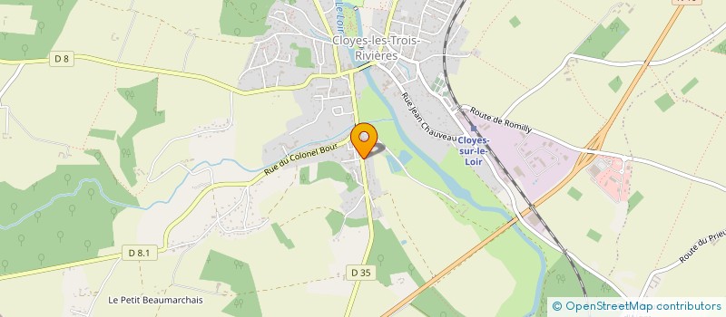 localisation de l'entreprise SOCIETE CIVILE PROFESSIONNELLE D'INFIRMIERS AMILIB à CLOYES-LES-TROIS-RIVIERES