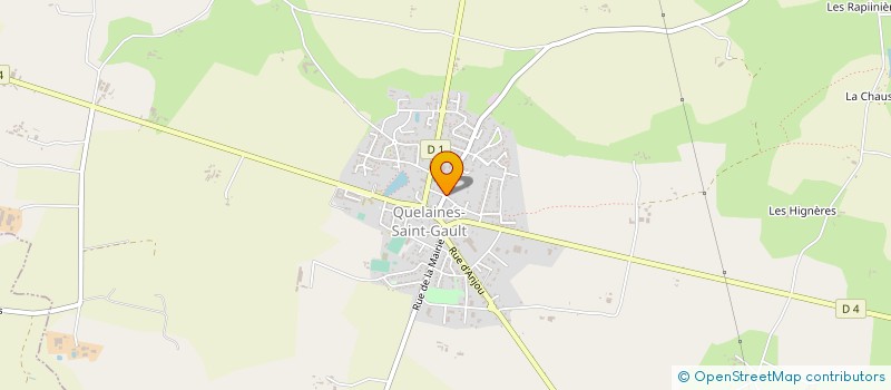 localisation de l'entreprise SOCIETE CIVILE PROFESSIONNELLE D'INFIRMIERS BELLIER-LESAGE-SAUDRAIS à QUELAINES-SAINT-GAULT
