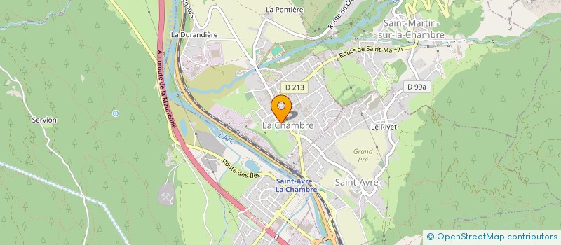 localisation de l'entreprise SOCIETE CIVILE PROFESSIONNELLE D'INFIRMIERS CARRAZ-BERTINO-ALBRIEUX--PERRI-PARDO-VEROLLET-LATARD à LA CHAMBRE