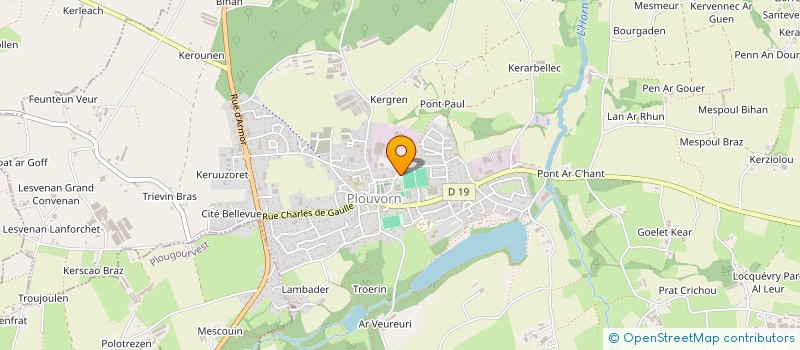 localisation de l'entreprise SOCIETE CIVILE PROFESSIONNELLE D'INFIRMIERS OU D'INFIRMIERES ANNE SEITE - MARION LE HENAFF - MARINE CHAPDELEINE ET CELIN  PLOUENAN