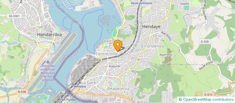 localisation de l'entreprise SOCIETE CIVILE PROFESSIONNELLE DE CHIRURGIENS-DENTISTES CLAUDINE INCHAUSTI, STEPHANE JACQUET, ELENA MARFAING ET BENOIT L  HENDAYE