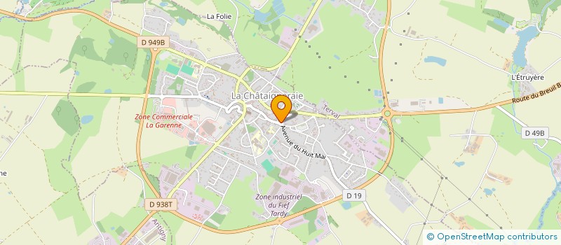 localisation de l'entreprise SOCIETE CIVILE PROFESSIONNELLE DE CHIRURGIENS DENTISTES PHILIPPE CATRY à LA CHATAIGNERAIE