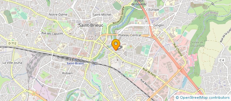 localisation de l'entreprise SOCIETE CIVILE PROFESSIONNELLE DE VETERINAIRES ANDRE VEILLON à SAINT-BRIEUC