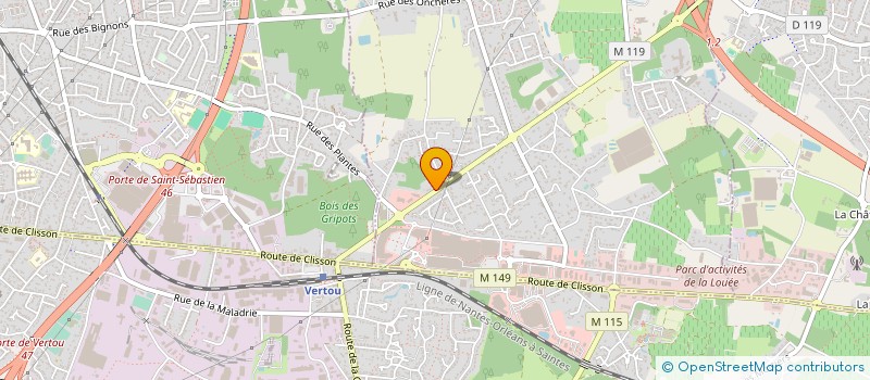 localisation de l'entreprise SOCIETE CIVILE PROFESSIONNELLE DE VETERINAIRES DES DOCTEURS FANNY CESSOU ET ARIANE FAUCHILLE à BASSE-GOULAINE