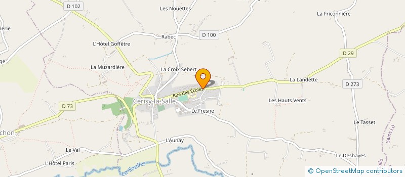 localisation de l'entreprise SOCIETE CIVILE PROFESSIONNELLE DE VETERINAIRES MARCHAND - ALLIX - CARDOT à CERISY-LA-SALLE