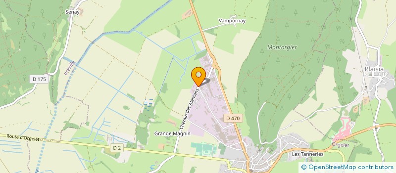 localisation de l'entreprise SOCIETE CIVILE PROFESSIONNELLE DE VETERINAIRES, THOMAS MERCKY, MARC-OLIVIER CLIQUE, CHARLOTTE BOUILLOD, WILLIAM GALLAY à ORGELET