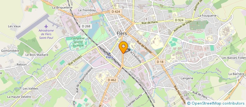 localisation de l'entreprise SOCIETE CIVILE PROFESSIONNELLE DE VETERINAIRES VIROT à FLERS