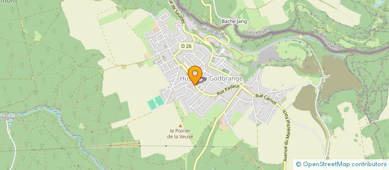 localisation de l'entreprise SOCIETE CIVILE PROFESSIONNELLE DES DOCTEURS LIONEL EMERAUX ET FREDERIC SCHEIBER, MEDECINS  HUSSIGNY-GODBRANGE