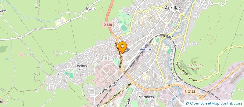 localisation de l'entreprise SOCIETE CIVILE PROFESSIONNELLE DES DOCTEURS VETERINAIRES MACRON-CHALIER-LOPES-FOUCHE à AURILLAC