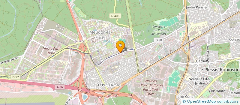 localisation de l'entreprise SOCIETE CIVILE PROFESSIONNELLE DES MEDECINS ANESTHESISTES DU POLE DE SANTE DU PLATEAU  MEUDON