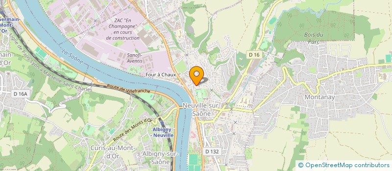 localisation de l'entreprise SOCIETE CIVILE PROFESSIONNELLE DOCTEUR ANJOLRAS - DOCTEUR JONGH - DOCTEUR ARAGON-JONGH - CLINIQUE DU VAL DE SAONE à NEUVILLE-SUR-SAONE