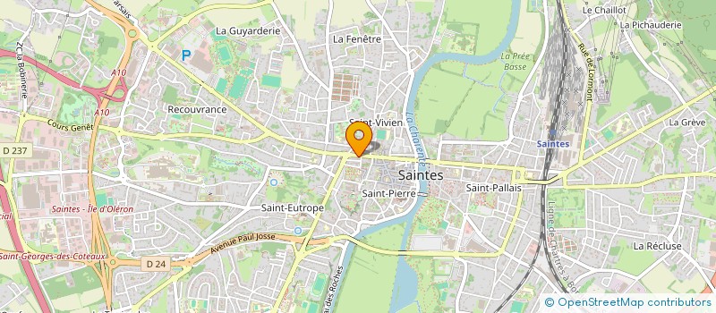 localisation de l'entreprise SOCIETE CIVILE PROFESSIONNELLE ROMUALD GERMAIN  SAINTES