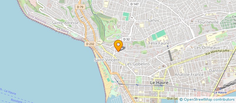 localisation de l'entreprise SOCIETE CIVILE QUARK à LE HAVRE