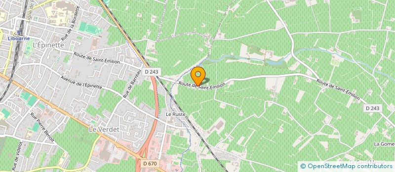 localisation de l'entreprise SOCIETE CIVILE R.B.F. à SAINT-EMILION