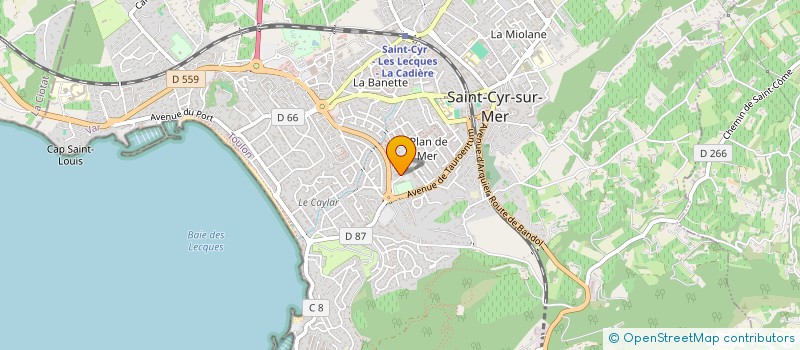 localisation de l'entreprise SOCIETE CIVILE R M R à SAINT-CYR-SUR-MER