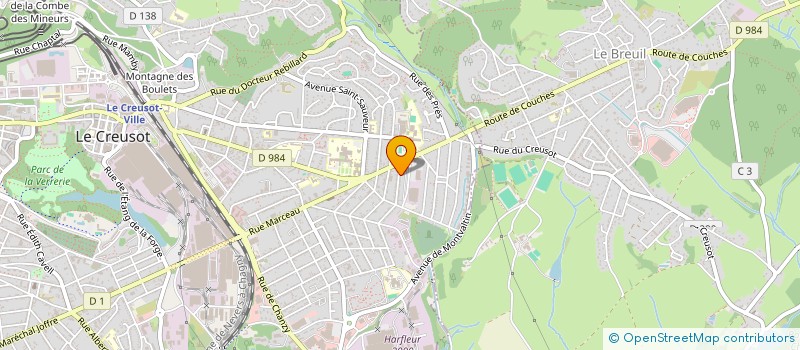 localisation de l'entreprise SOCIETE CIVILE R.S.A.  LE CREUSOT