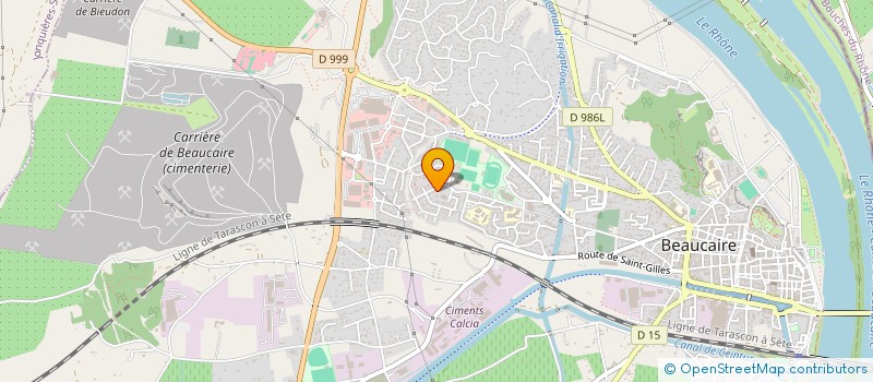 localisation de l'entreprise SOCIETE CIVILE R.T.A.H.  BEAUCAIRE