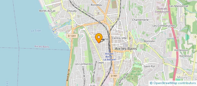 localisation de l'entreprise SOCIETE CIVILE RAYGEDA  AIX-LES-BAINS