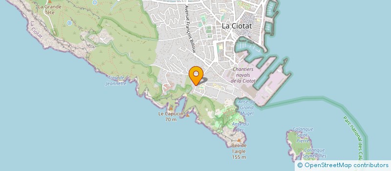 localisation de l'entreprise SOCIETE CIVILE RIF à LA CIOTAT