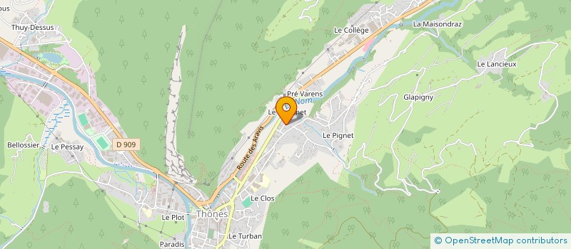 localisation de l'entreprise SOCIETE CIVILE ROMACLAV  THONES