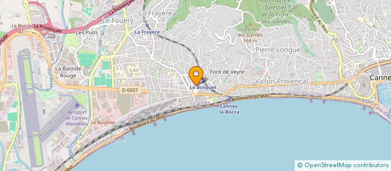 localisation de l'entreprise SOCIETE CIVILE ROQUEBLEUE à CANNES