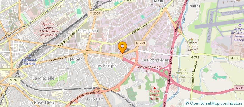 localisation de l'entreprise SOCIETE CIVILE SAINT CHRISTOPHE  CLERMONT-FERRAND