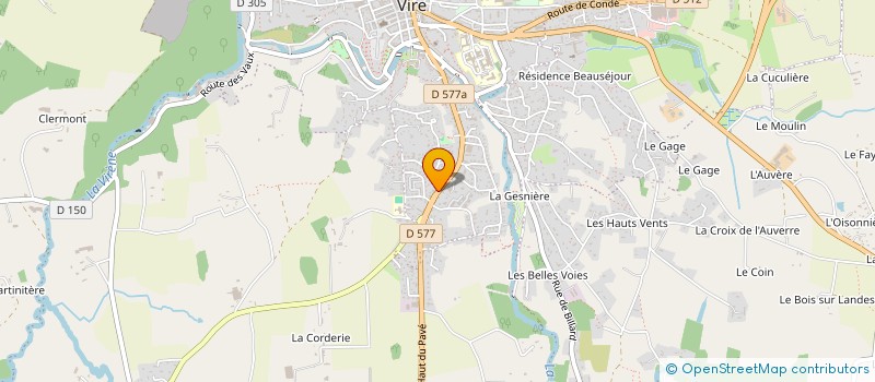 localisation de l'entreprise SOCIETE CIVILE SAINT CLAIR  VIRE-NORMANDIE