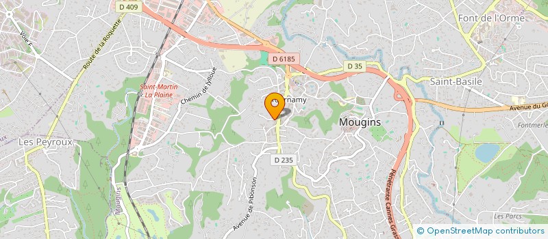 localisation de l'entreprise SOCIETE CIVILE SAINT MATHIEU à MOUGINS