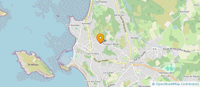 localisation de l'entreprise SOCIETE CIVILE SAINT VINCENT  TREBEURDEN