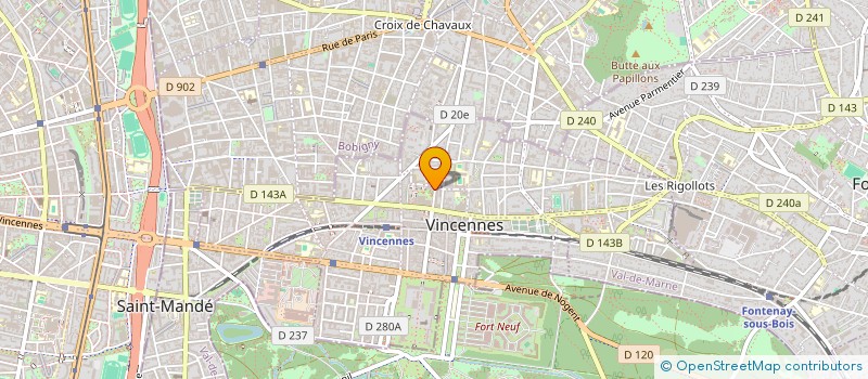 localisation de l'entreprise SOCIETE CIVILE SAINTE CATHERINE à VINCENNES