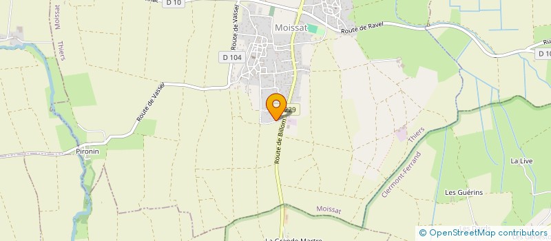 localisation de l'entreprise SOCIETE CIVILE SAINTE MARTINE  MOISSAT