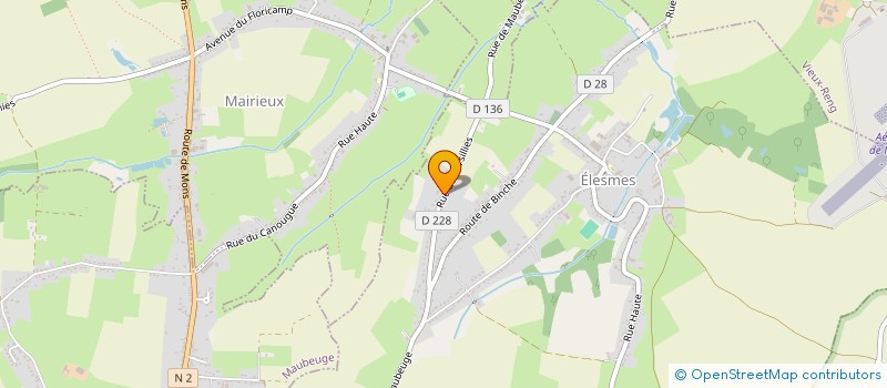 localisation de l'entreprise SOCIETE CIVILE SAMBRE AVESNOIS à ELESMES