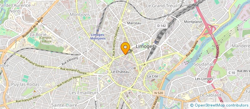 localisation de l'entreprise SOCIETE CIVILE SAN GALLO à LIMOGES