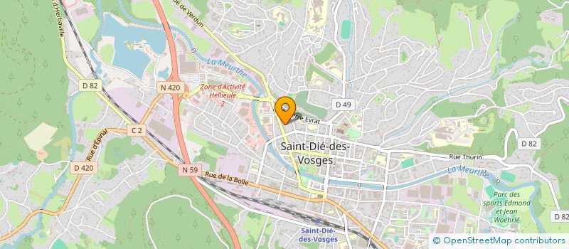 localisation de l'entreprise SOCIETE CIVILE SAN JOSE à SAINT-DIE-DES-VOSGES