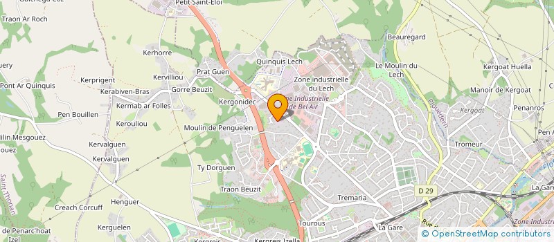 localisation de l'entreprise SOCIETE CIVILE SCARMOR BEL AIR  LANDERNEAU