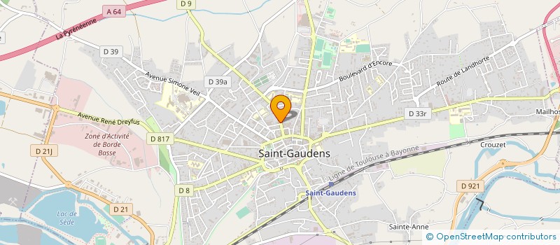 localisation de l'entreprise SOCIETE CIVILE  SCI -19-11 BIS  SAINT-GAUDENS