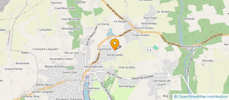 localisation de l'entreprise SOCIETE CIVILE SCOUARNEC à LA FORET-FOUESNANT