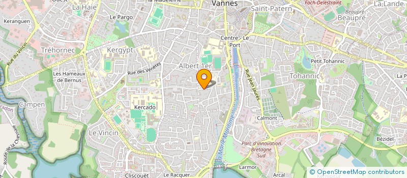 localisation de l'entreprise SOCIETE CIVILE SECOBEL à VANNES