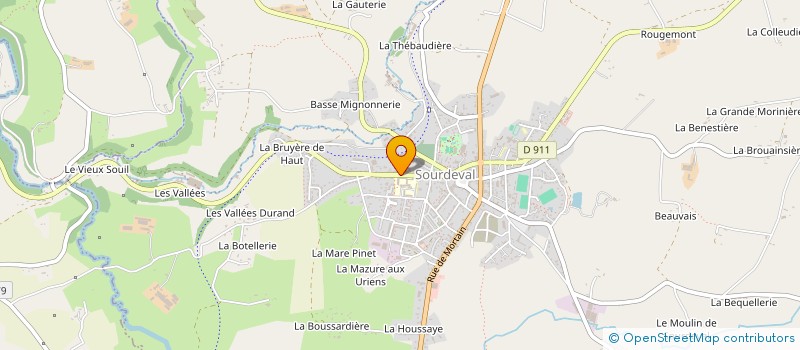 localisation de l'entreprise SOCIETE CIVILE SEGUIN  SOURDEVAL