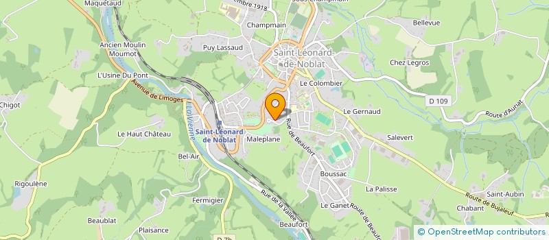 localisation de l'entreprise SOCIETE CIVILE SITC  ST-LEONARD-DE-NOBLAT