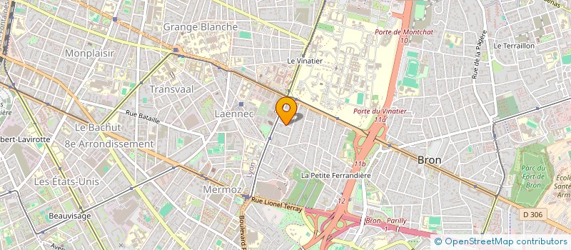 localisation de l'entreprise SOCIETE CIVILE SNPB  BRON