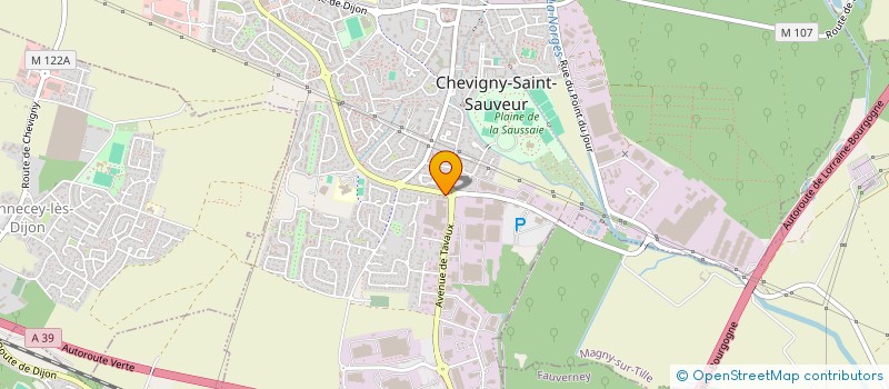 localisation de l'entreprise SOCIETE CIVILE SOGIPE  CHEVIGNY-SAINT-SAUVEUR