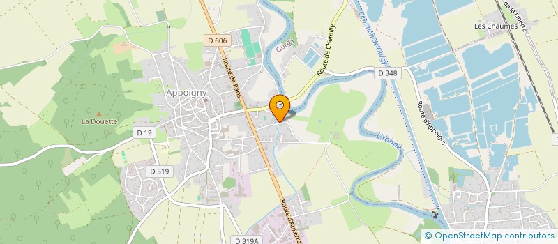 localisation de l'entreprise SOCIETE CIVILE SOLUMATIQUE IMMO APPOIGNY  APPOIGNY