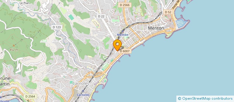 localisation de l'entreprise SOCIETE CIVILE SOTHO à MENTON