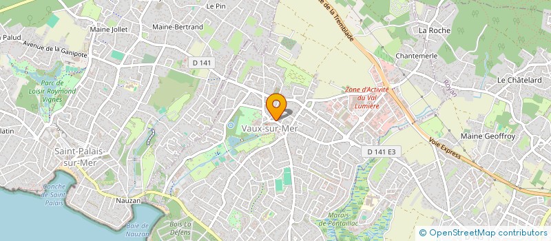 localisation de l'entreprise SOCIETE CIVILE STECEL  VAUX-SUR-MER