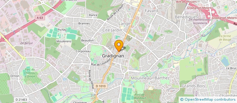 localisation de l'entreprise SOCIETE CIVILE STEFRAN  GRADIGNAN