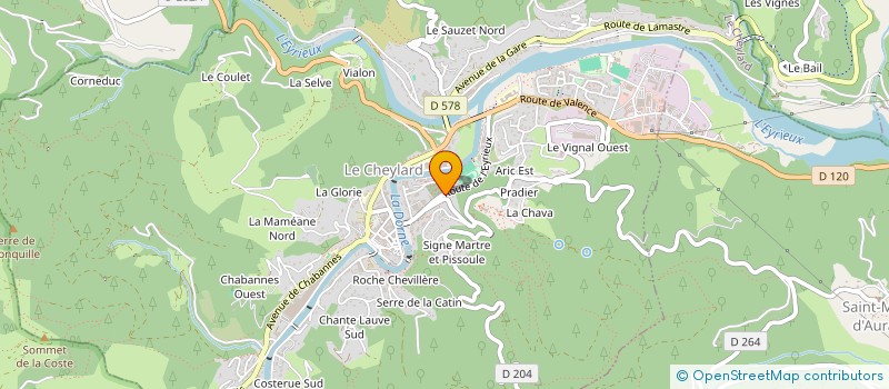 localisation de l'entreprise SOCIETE CIVILE STROPA  LE CHEYLARD