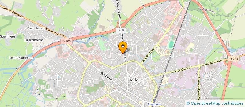 localisation de l'entreprise SOCIETE CIVILE SYBELLA à CHALLANS